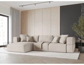 Бежов ъглов диван, ляв ъгъл Esther – Milo Casa