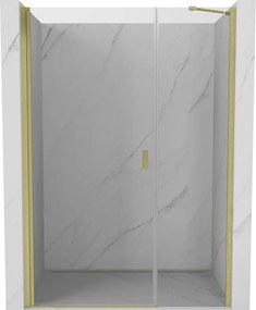 Mexen Mist-B душ кабина със завъртаща се врата 105 cm, прозрачна, златна мат - 8A2-105-001-55-00