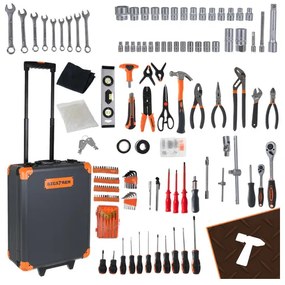 Комплект инструменти Bigstren от 1000 части в алуминиев куфар