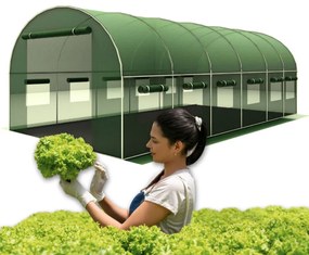 Голяма подсилена градинска оранжерия PREMIUM 3 × 6 м + ПОДАРЪК