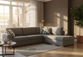 Ъгъл диван Must-Left-295φ 230β cm.-Light gray