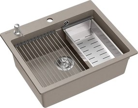 гранитна мивка KURT 110 WORKSTATION BEIGE