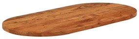 370100 vidaXL Плот за маса, 120x60x3,8 см, овален, масивна акация