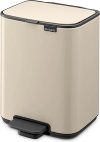 Кош за боклук Brabantia Bo Pedal 1010122, 4 л, Леко затваряне, Противоплъзгаща основа, Бежов