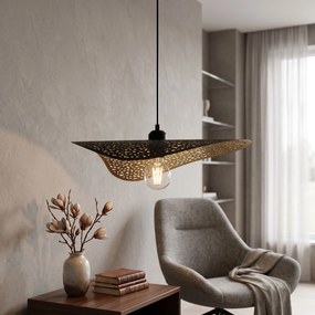 Плафон APP1467-1CP BLACK/GOLD