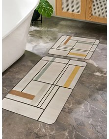 Светлокафяви изтривалки за баня в комплект от 2 бр. 60x100 cm - Mila Home