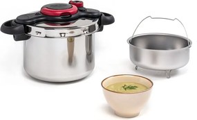 Тенджера под налягане от неръждаема стомана 6 l Clipso Minut Easy P4620768 – Tefal