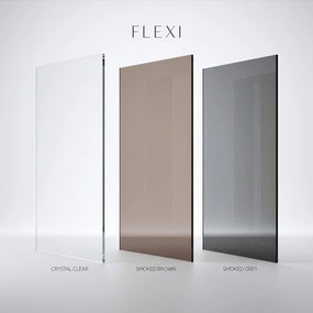 Параван за душ Rea Flexi Grey / Brush Copper 80