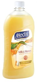 Medix Течен сапун Cream Collection Milk &amp; Honey, 800 ml, оранжев
