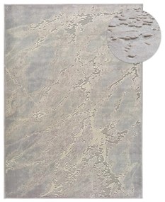 Сив и бежов килим от вискоза Margot Marble, 140 x 200 cm - Universal