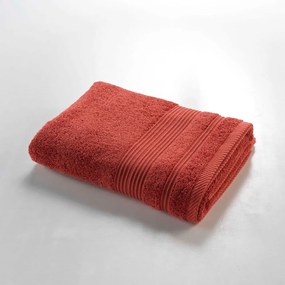 Памучна хавлиена кърпа от тери в тухлен цвят 70x130 cm Tendresse – douceur d'intérieur