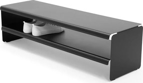 Черна стоманена стойка за обувки 101,5x28x31 cm Linea – Spinder Design