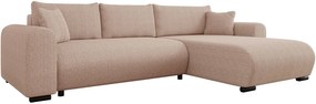Ъглов диван Merkos I-Светло кафяво