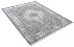 Ексклузивен сив килим с бяла ориенталска шарка Ширина: 120 см | Дължина: 170 см