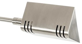 Дизайнерски подов аплик стомана с LED с сензорен димер - Notia