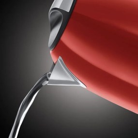 Електрическа кана Russell Hobbs Colours Plus Flame Red 20412-70, 2400W, 1.7 л, Бързо завиране, Скрит нагревател, 360° основа, Индикатор, Червен