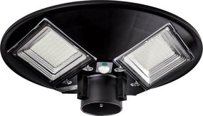 LED соларна улична лампа със сензор LED/15W/6V 6500K IP65 черна + дистанционно управление