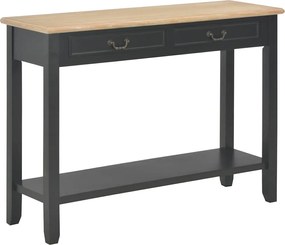 249903 vidaXL Конзолна маса, черна, 110x35x80 cм, дърво