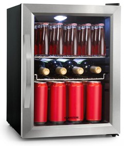 Klarstein Beersafe M, хладилник, С, LED, 2 метални решетки, стъклена врата, черен