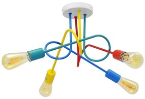 LED детски плафониер OXFORD 4xE27/10W/230V