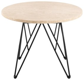 Кръгла странична масичка с плот от имитация на мрамор ø 55 cm Prunus – Actona