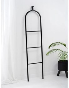 Многофункционална закачалка за дрехи Brabantia Linn 1008927, 3 рафта, Овална част за закачане на сако, Устойчива на корозия, Черен