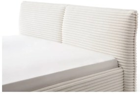 Бежово двойно легло 180x200 cm тапицирано с място за съхранение с включена подматрачна рамка Matera – Meise Möbel