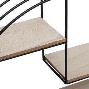 Рафт за стена atmosphera Mirna, MDF, 39 cm - Черен