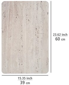 Светлокафяв килим за баня от диатомична глина 39x60 cm Puna – Wenko