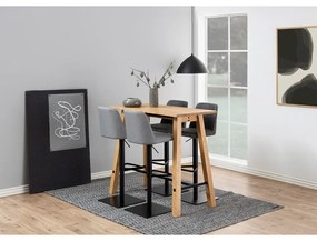 Антрацитен бар стол с регулируема височина (височина на седалката 78,5 cm) Avanja – Actona