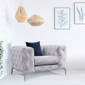 Светлосиво кресло Como – Artie