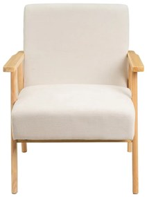 Бяло шенилово кресло Vintage – Casa Selección