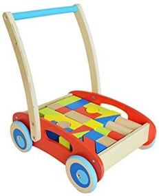 Tooky Toy - Дървена бебешка проходилка, 2в1