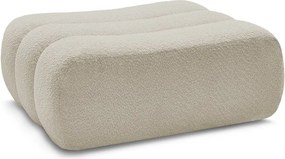 Бежова табуретка от прежда с примки от букле Azra – Bobochic Paris