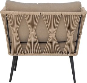 Бежов тапициран градински фотьойл Pavone - Bloomingville