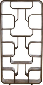 Стелаж от масивно манго в тъмно естествен цвят 100x200x30 cm Labare – Light &amp; Living