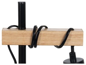Черно-естествена настолна лампа (височина 52 cm) – Ixia