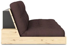 Тъмнокафяв разтегателен диван 196 cm Base – Karup Design