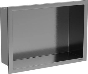 Mexen X-Wall-R вградена полица с яка 30 x 20 cm, матиран gun gray - 19E0302010