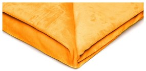 Жълто одеяло от микроплюш , 150 x 200 cm - My House
