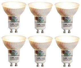 Комплект от 6 GU10 димируеми LED крушки 6W 450lm 2700K