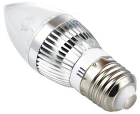 LED свещичка 3х1W, цокъл E27, 220V или DC12V, клас B