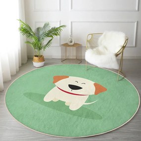 Зелен детски килим ø 100 cm Comfort – Mila Home