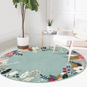 Кръгъл килим подходящ за пране и за прахосмукачки роботи ø 100 cm Comfort – Mila Home