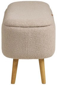 Бежова пейка от прежда с примки от букле Harlow – House Nordic