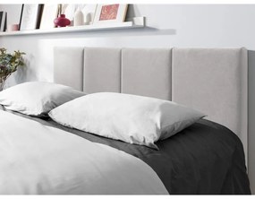 Светлосиво кадифено двойно легло , 140 x 200 cm Juniper - Mazzini Beds