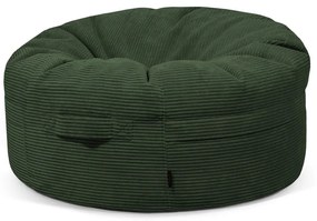 Зелен пуф от рипсено кадифе Roll 105 – SLOWDOWN