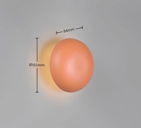 Оранжева LED стенна лампа с USB Davey – Reality