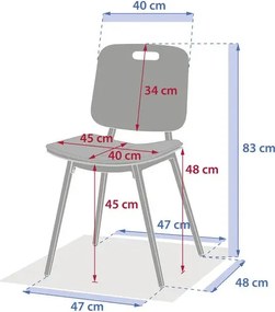 Градински стол Hesperide Terzano, 2 бр