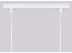 Бяло висящо осветително тяло Gleam – Sollux